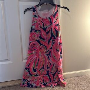 Lilly Pulitzer Pink and Navy Floral Dress